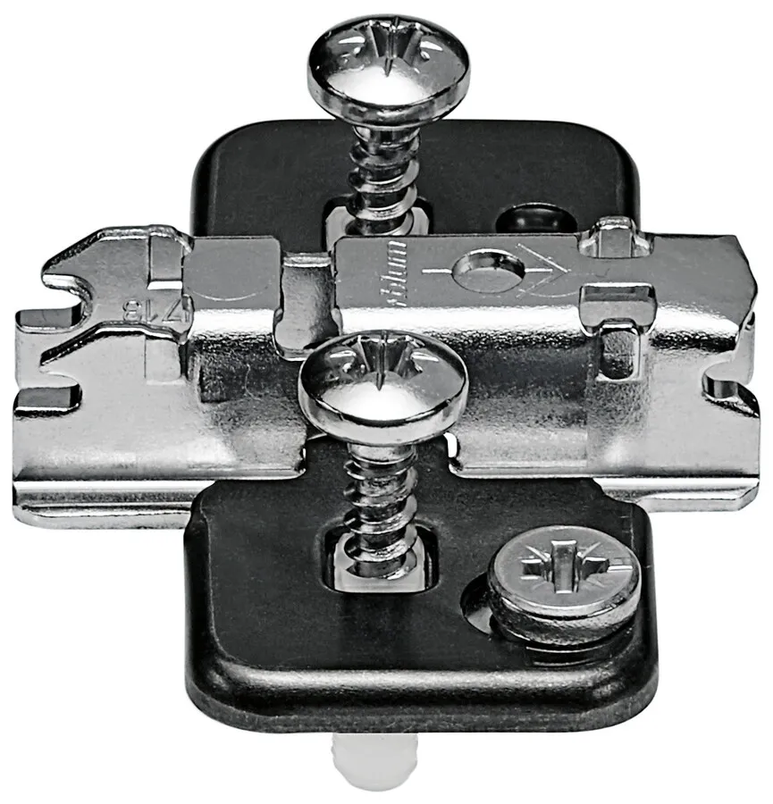 Prowadnik krzyżakowy do zawiasu CLIP - czarny onyks / dyst. 3 mm / wys. 11.5 mm / regul. mimośrodowa / Expando