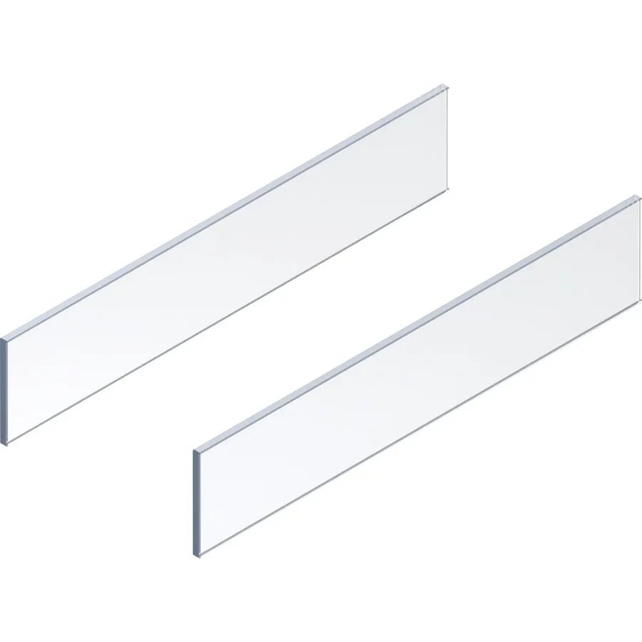 MERIVOBOX element dekoracyjny - bok, wysokość E, dł.=550 mm, szkło przezroczyste, 2 szt. w kpl.