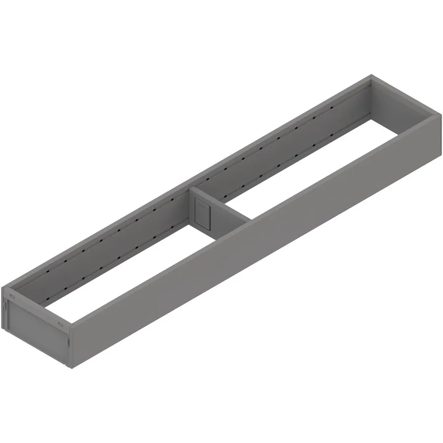 AMBIA-LINE ramki do szuflady standardowej, do LEGRABOX/MERIVOBOX, stal, dł.=550 mm, szerokość=100 mm+szary indium mat*P/U: 1
