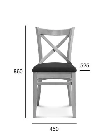 Krzesło A-9907/2 BISTRO 1 tapicerowane