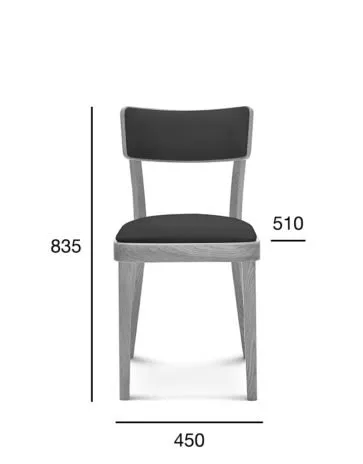Krzesło dębowe A-9449/1 SOLID tapicerowane