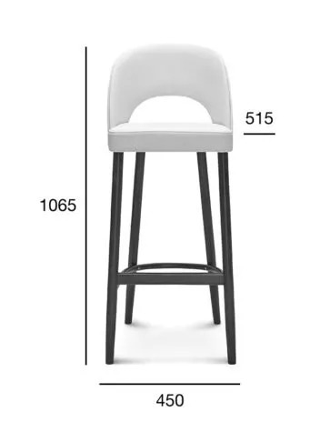 Hoker dębowy BST-1412 ALORA tapicerowany
