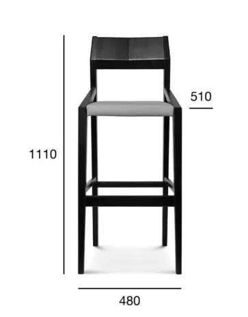 Hoker dębowy BST-1403 ARCOS tapicerowany