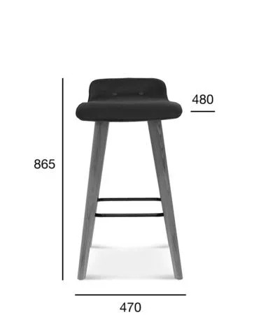 Hoker dębowy BST-1603 CLEO tapicerowany