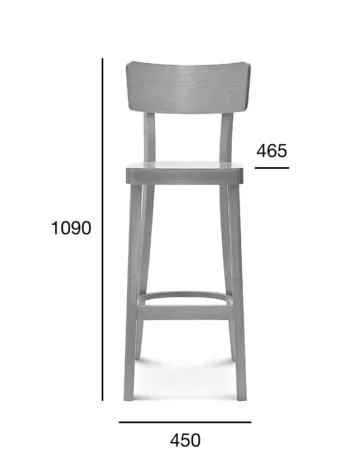 Hoker dębowy BST-9449 SOLID tapicerowany