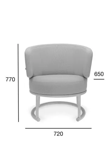Fotel B-1908 LIKEWISE tapicerowany