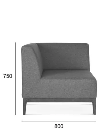 Fotel/moduł narożny B-1515/3 SNUG