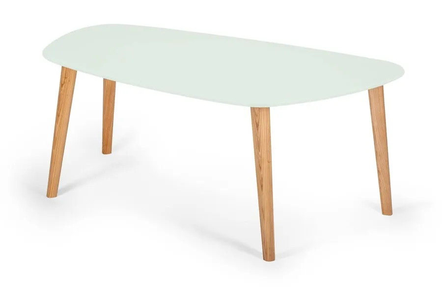 Stolik kawowy ENDOCARP 110x66x45 cm - miętowy