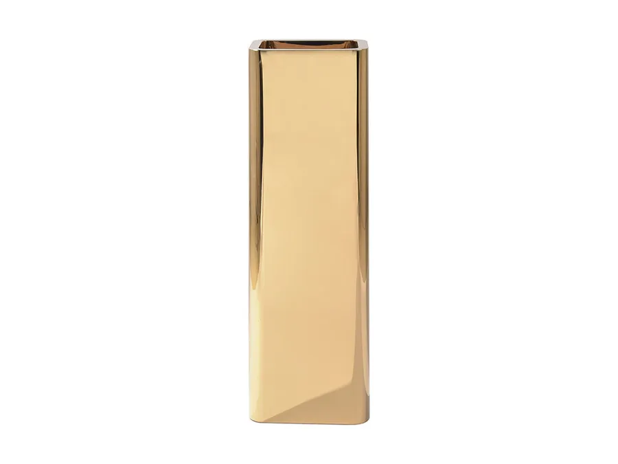Lustrzana wysoka donica HT004-2 110 cm - złoty