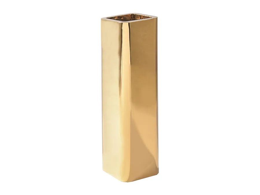 Lustrzana wysoka donica HT004-2 110 cm - złoty