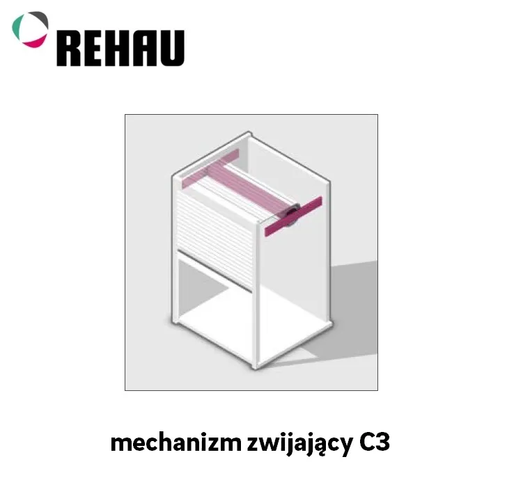Mechanizm zwijający żaluzji C3 / 1200 mm
