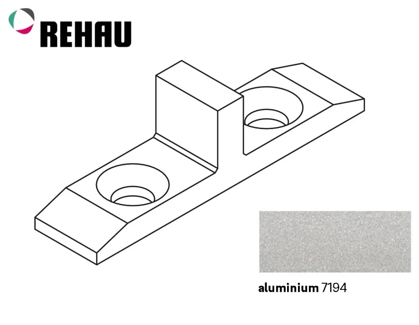 Środkowy element blokujący TOP BASIC, TOP, FRAME - aluminium