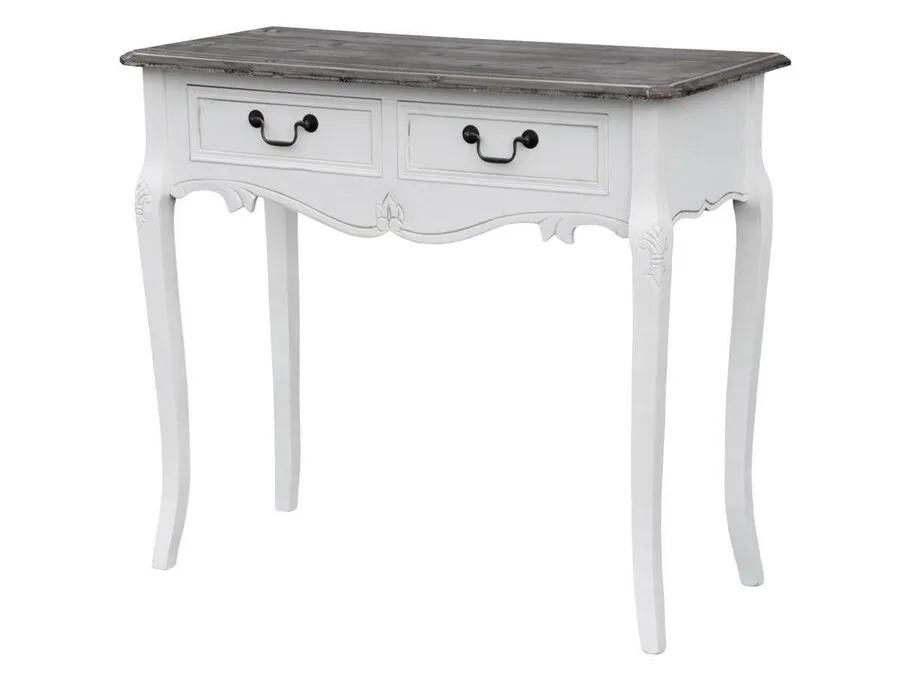 Konsola RIMINI WHITE 016 - 2 szuflady - biały