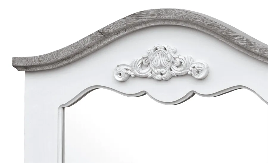 Lustro prowansalskie RIMINI WHITE 053 - biały