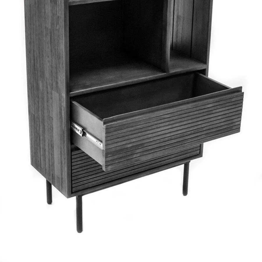 Regał z dwiema szufladami CAPELLA 02 - szary