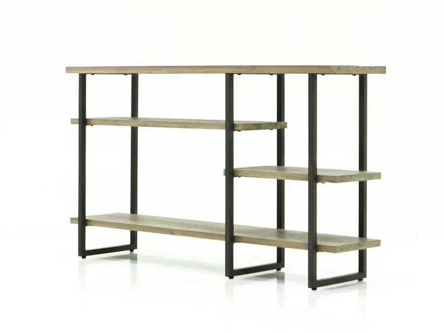 Konsola z półkami industrialna FLOW 08 - piaskowy