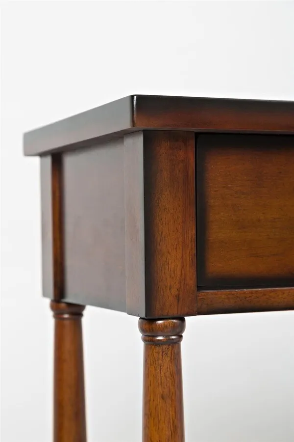 Konsola z szufladami i półką AVOLA ANTIQUE MAHOGANY 3S - mahoniowy