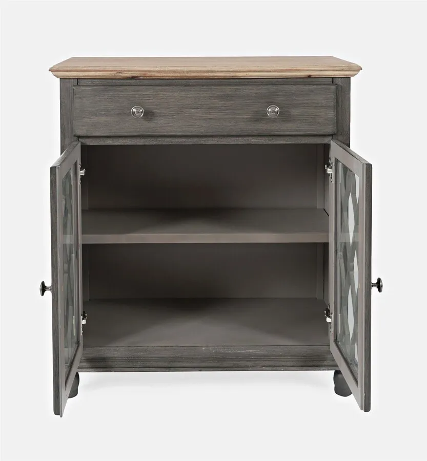 Komoda dwudrzwiowa AVOLA GREY 2D/1S - szary