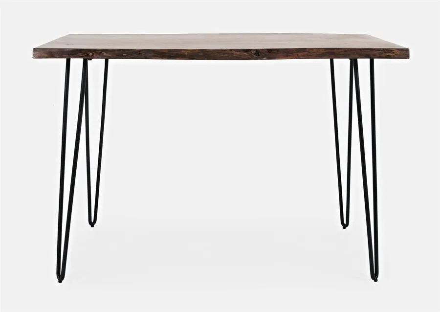 Stół barowy drewniany AVOLA NATURAL PIINE 132x71 - naturalny