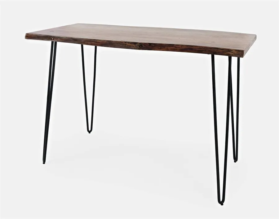 Stół barowy drewniany AVOLA NATURAL PIINE 132x71 - naturalny