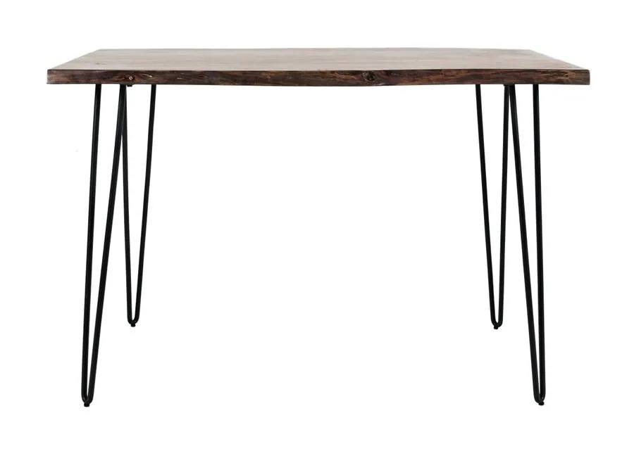 Stół barowy drewniany AVOLA NATURAL PIINE 132x71 - naturalny