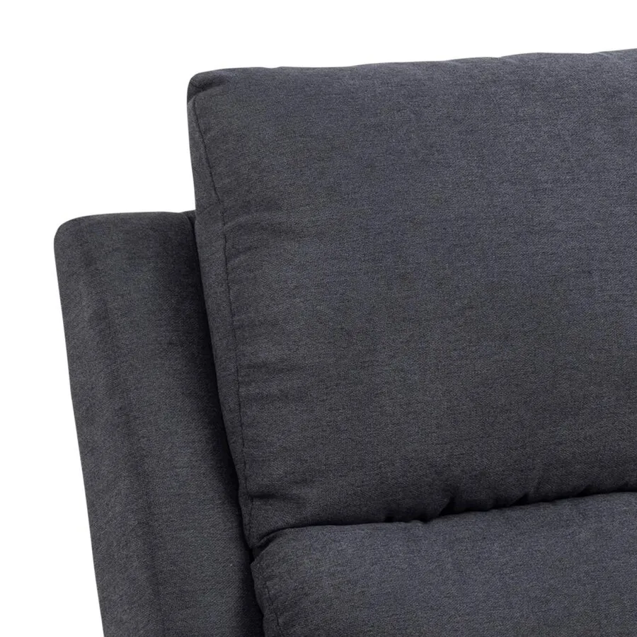 Sofa 3-osobowa z funkcją relaks SABIA - szary