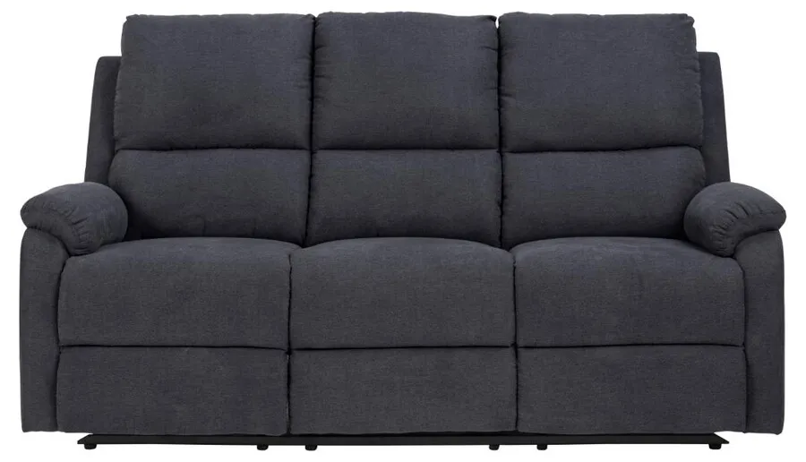 Sofa 3-osobowa z funkcją relaks SABIA - szary