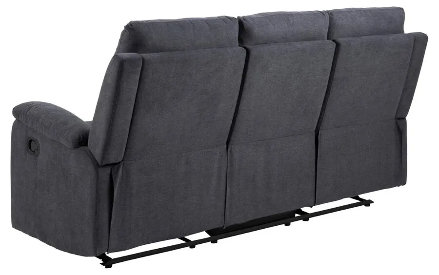 Sofa 3-osobowa z funkcją relaks SABIA - szary