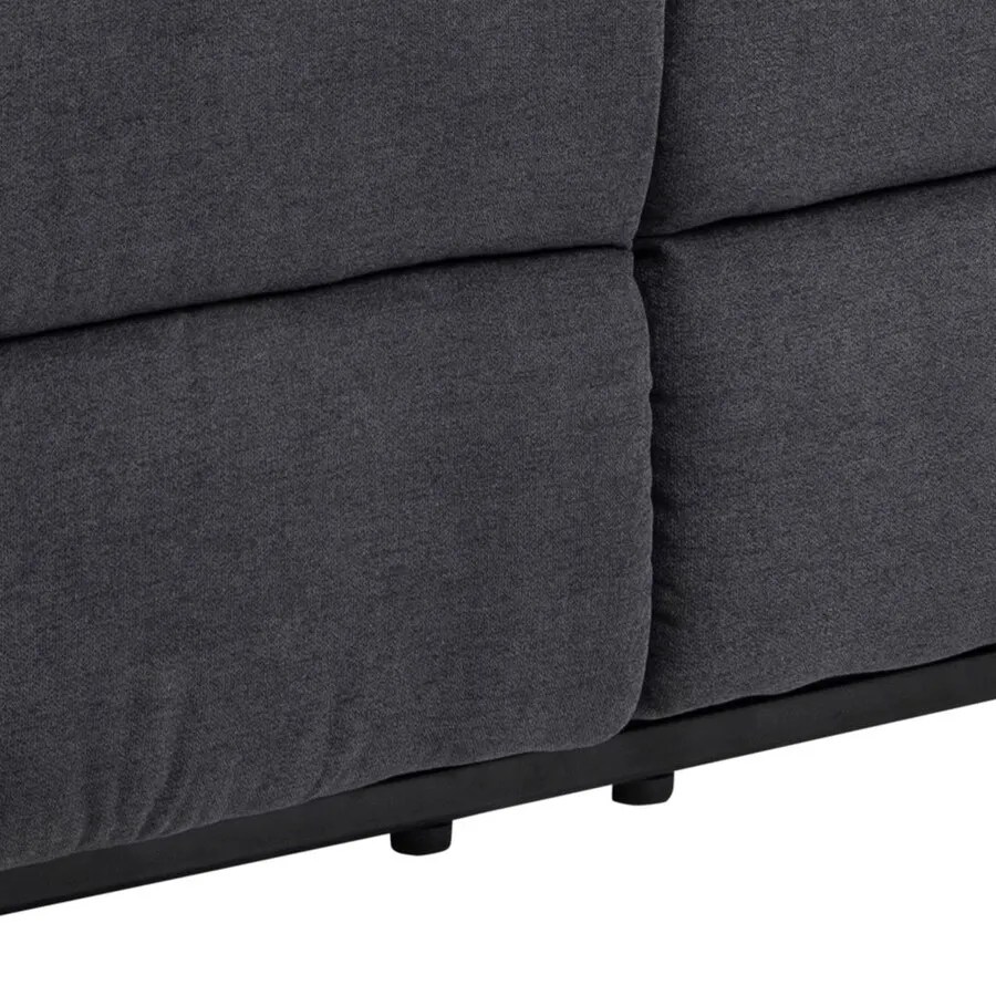 Sofa 3-osobowa z funkcją relaks SABIA - szary