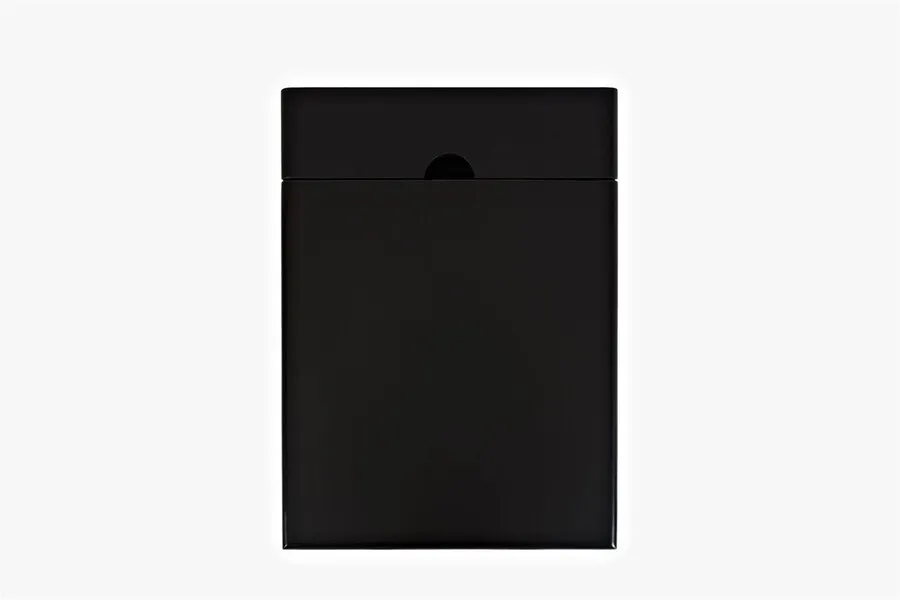 Szafka z szufladą i drzwiami AVOLA ANTIQUE BLACK 1D/1S - czarny