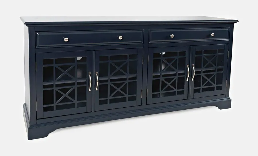 Komoda drewniana AVOLA NAVY 4D/2S - ciemnogranatowy