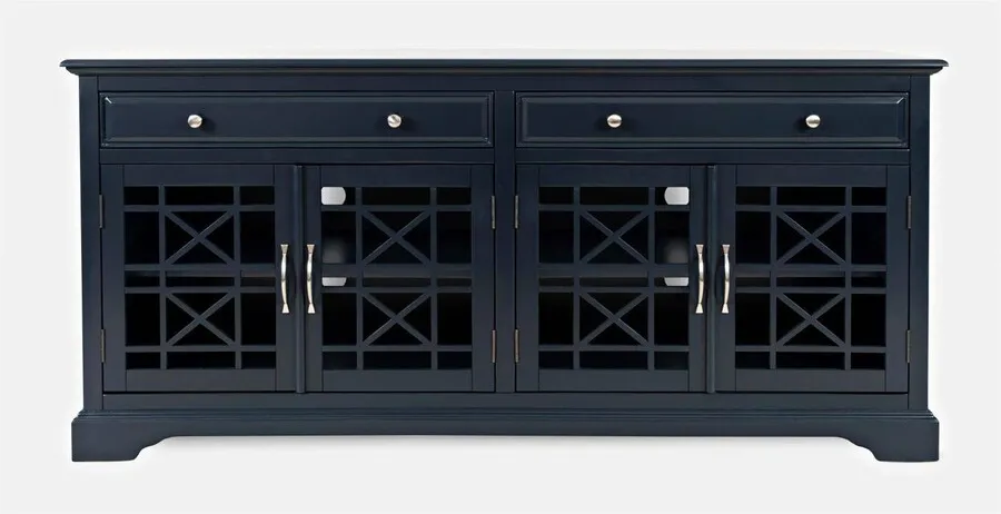 Komoda drewniana AVOLA NAVY 4D/2S - ciemnogranatowy