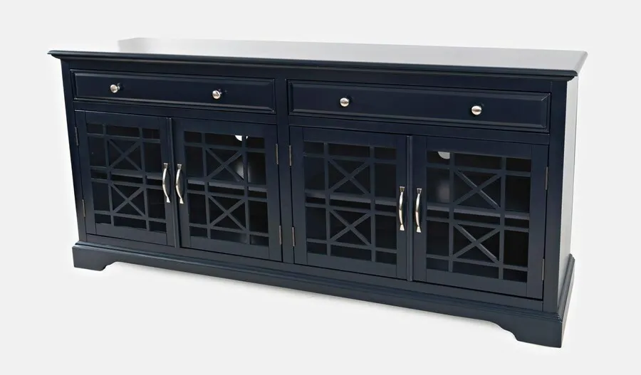 Komoda drewniana AVOLA NAVY 4D/2S - ciemnogranatowy