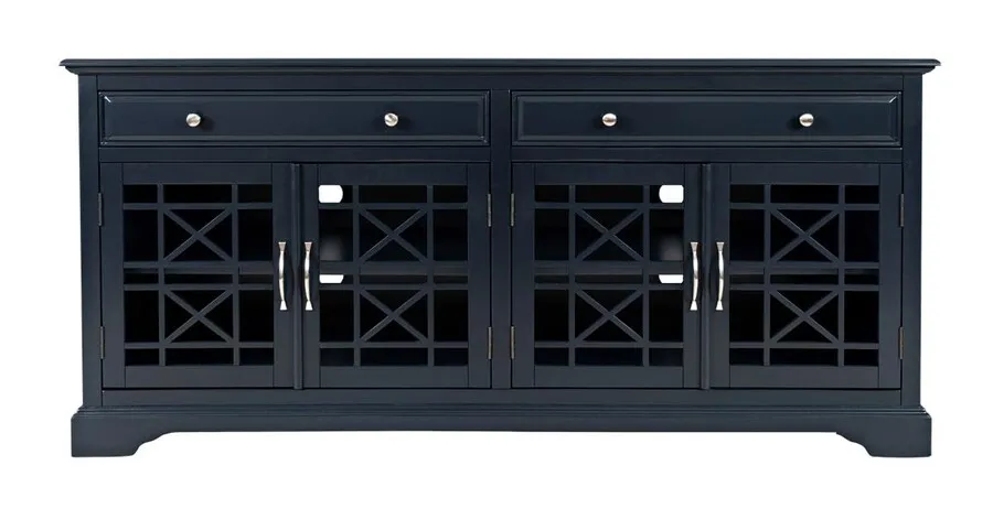 Komoda drewniana AVOLA NAVY 4D/2S - ciemnogranatowy