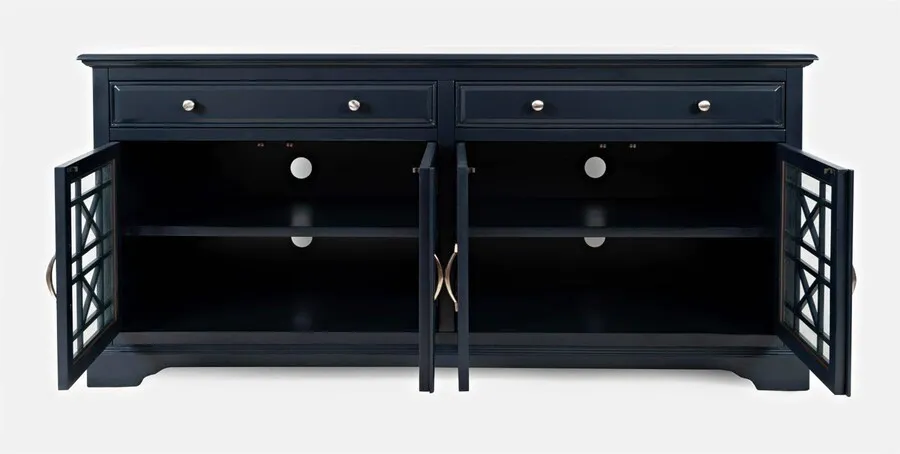 Komoda drewniana AVOLA NAVY 4D/2S - ciemnogranatowy