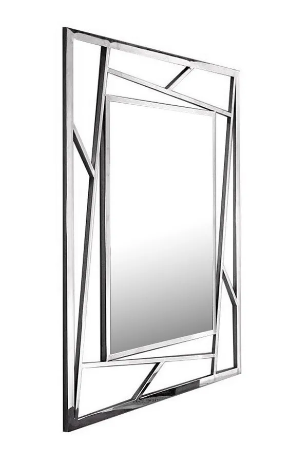 Lustro wiszące GG1019A 100x120 - srebrny