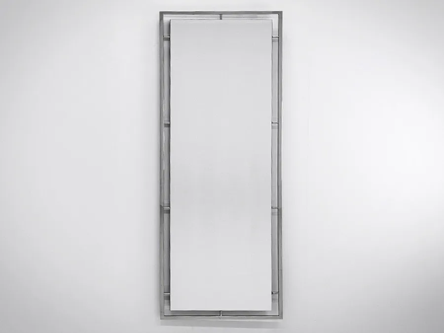 Lustro w błyszczącej oprawie LW6835 62x180 - srebrny
