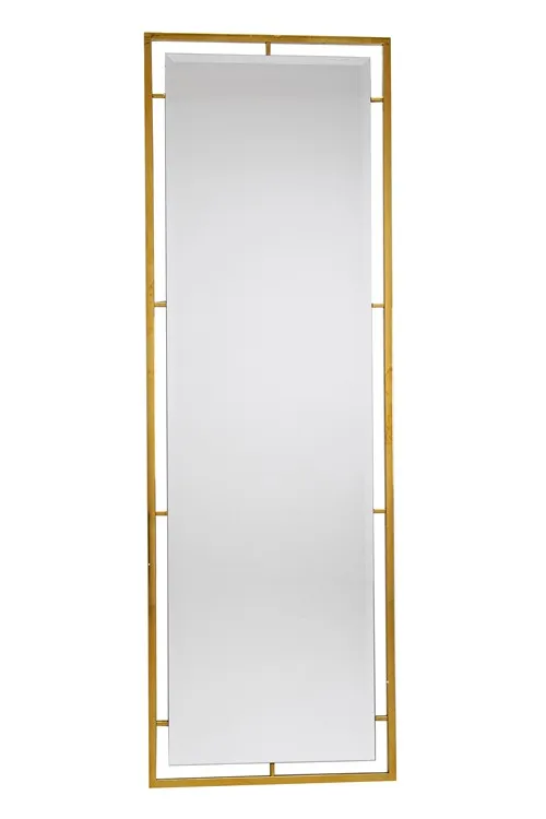 Lustro w błyszczącej oprawie LW6835 62x180 - złoty