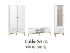Zestaw mebli do salonu GOLDIN SET 02