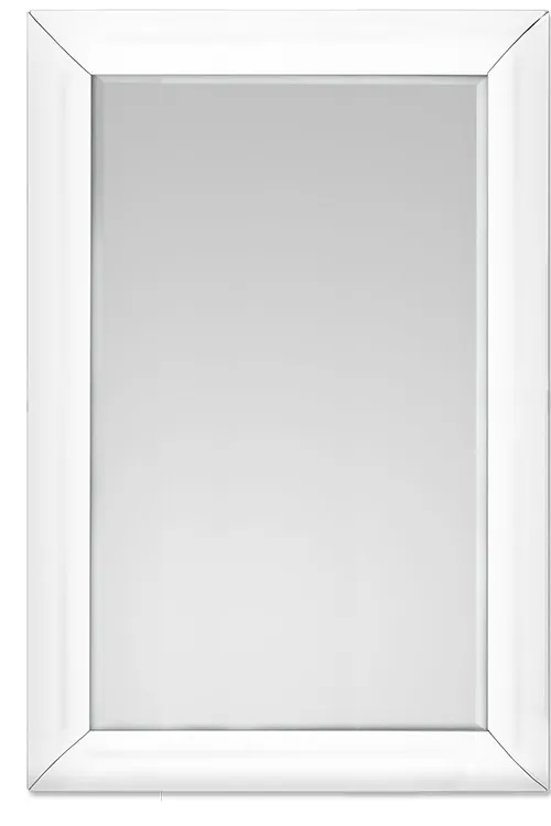 Lustro wiszące 15JZ191S 80x120 - białe szkło