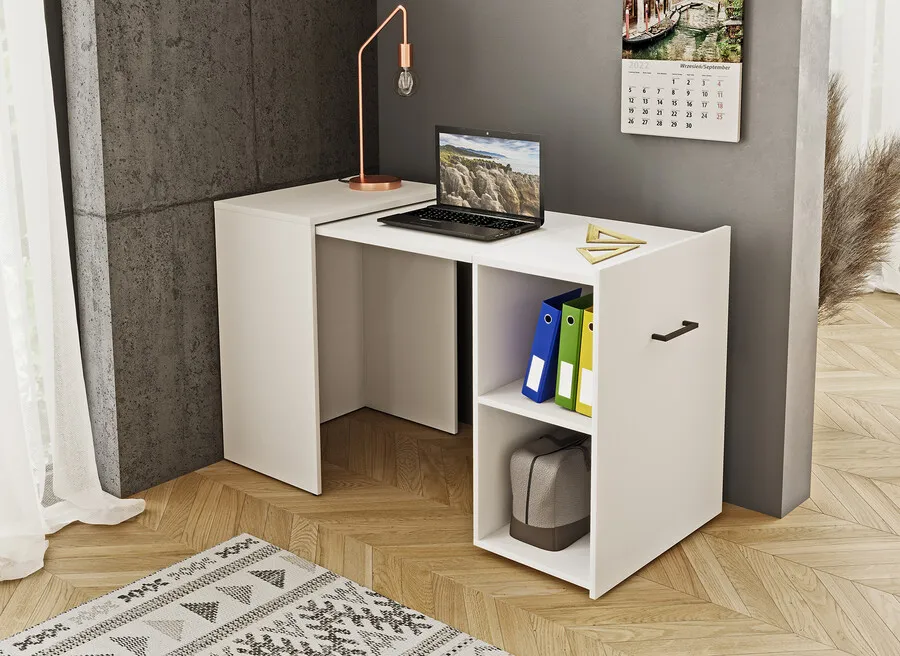 Biurko wysuwane SMART - biały