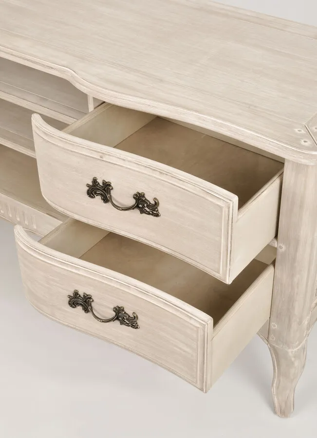Komoda RTV z szufladami VENEZIA BIANCO 834K - beżowy