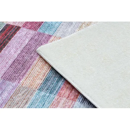 Dywan COLORED STRIPES - różowy / niebieski