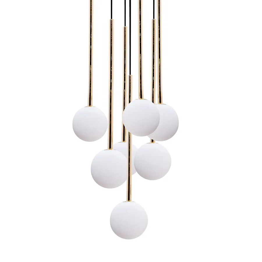 Lampa wisząca ALI 5642 - biały/złoty