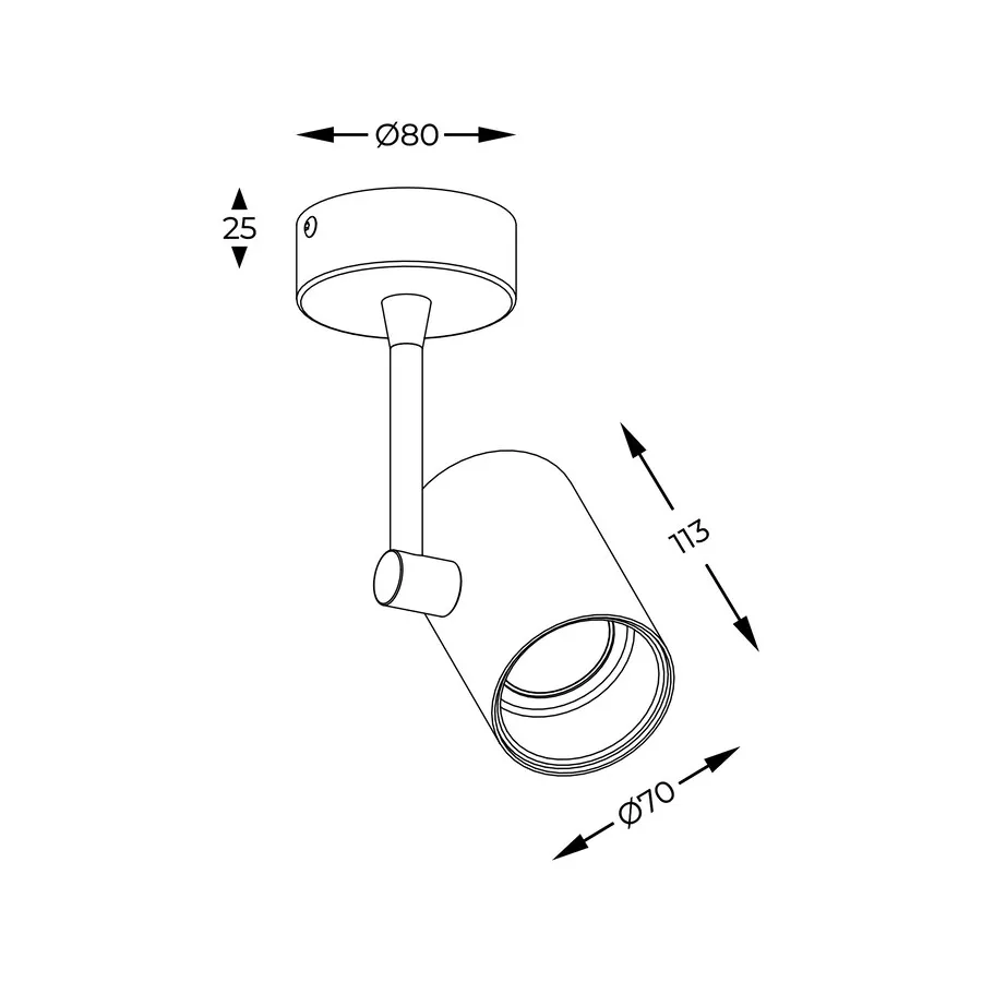 Lampa spot TORI 20014-WH-N - biały