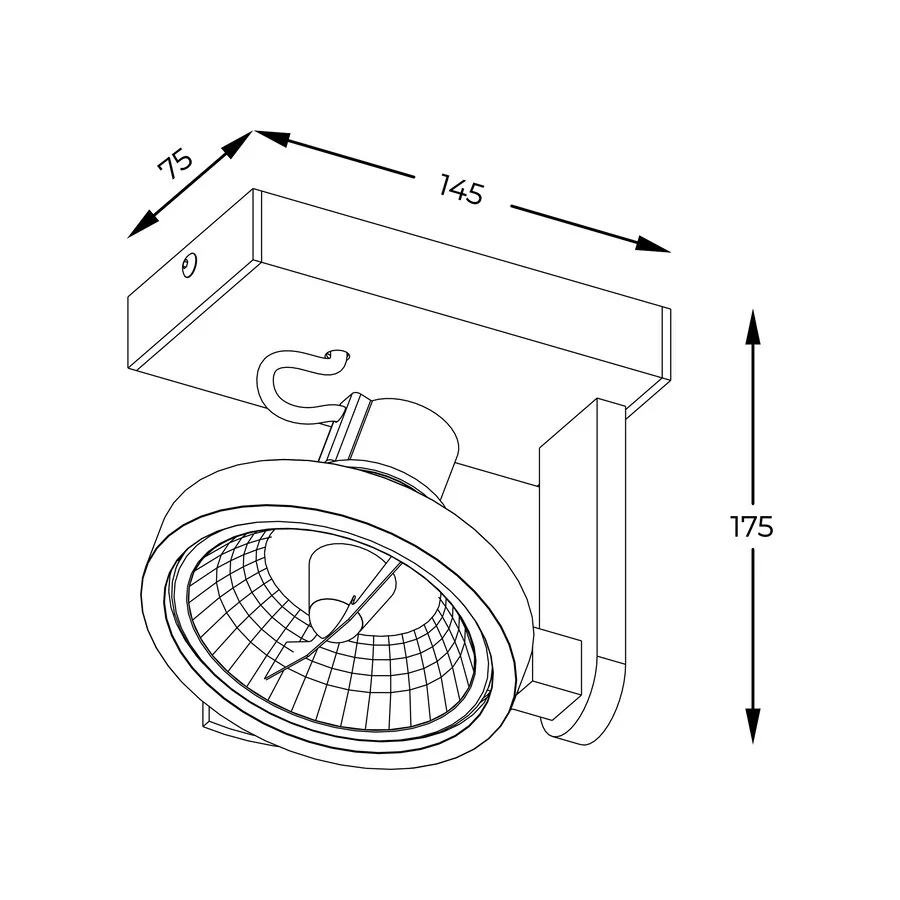 Lampa spot MASTER ACGU10-180-N - biały