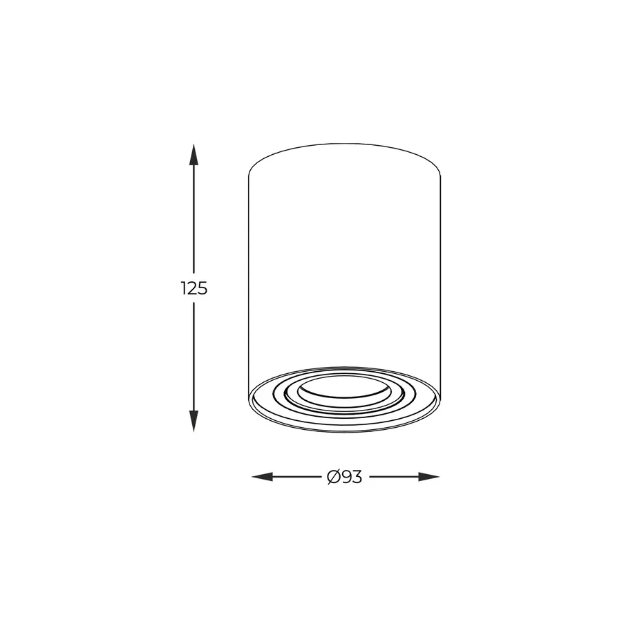 Lampa spot RONDOC 20038-BK-N - czarny