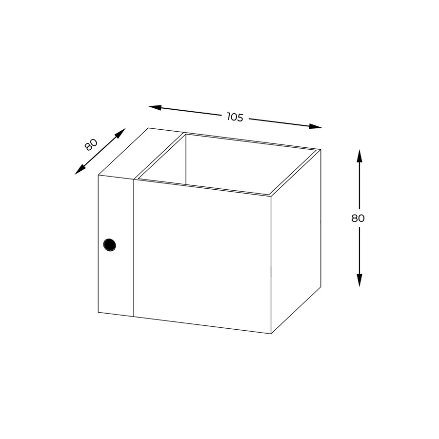 Kinkiet TRANSFER WL 90842-N - czarny