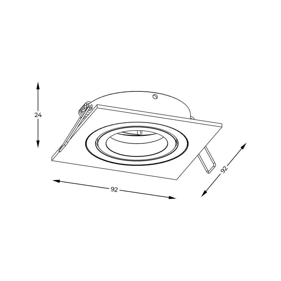 Lampa spot CHUCK DL SQUARE ARGU10-040-N - biały