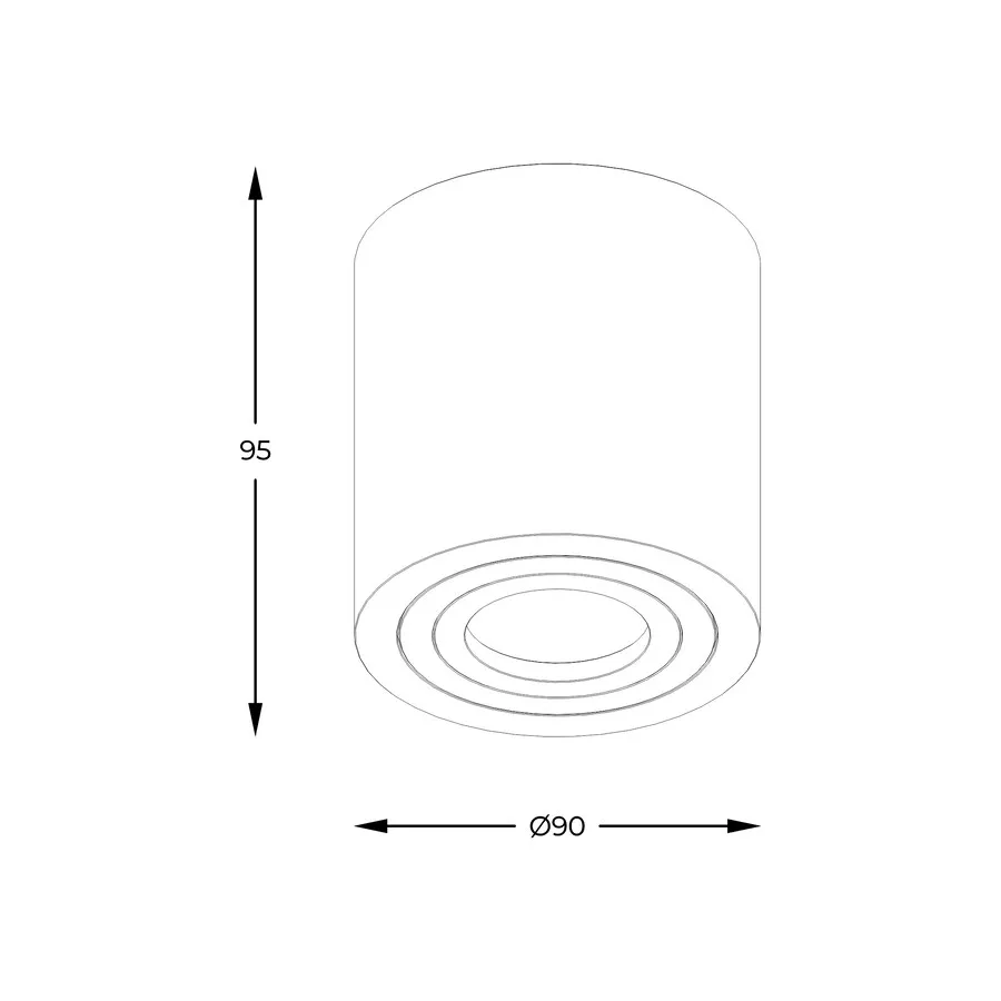 Lampa spot RONDIP ACGU10-158-N - biały